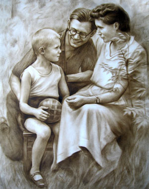 портрет трех людей