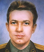цветной сухой кистью
